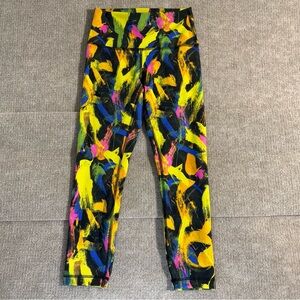 Lululemon Leggings Women Size 6 Multi Color High Rise Wunder Under Yoga Pants